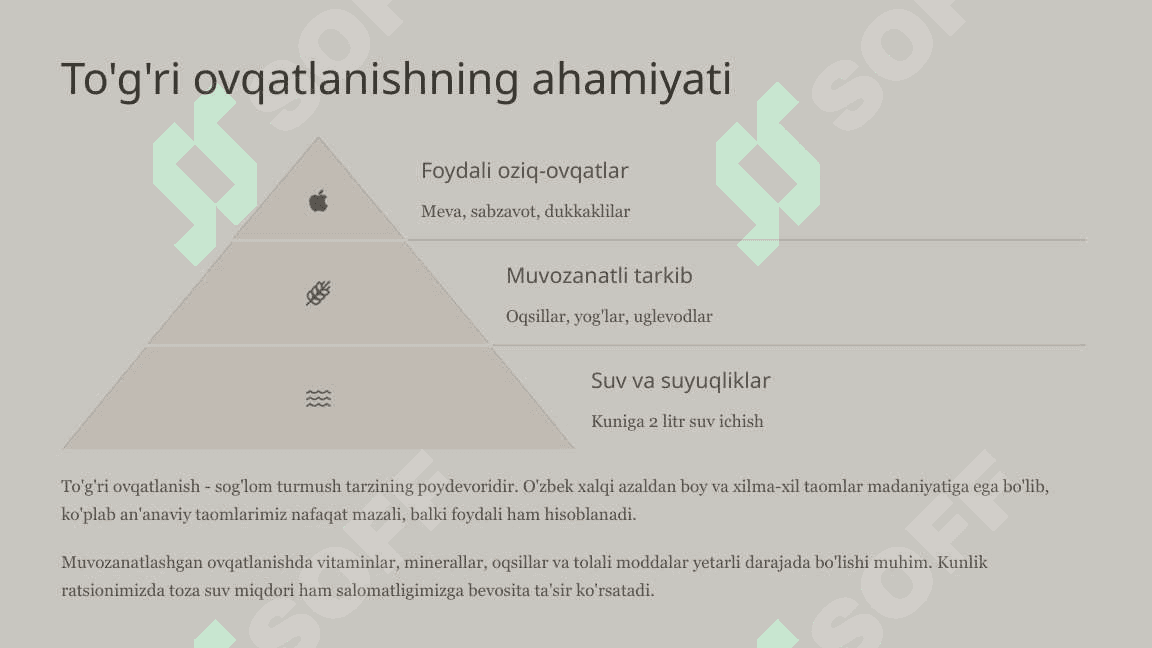 Sog'lom turmush tarzi asosiy tamoyillar va amaliy tavsiyalar 3