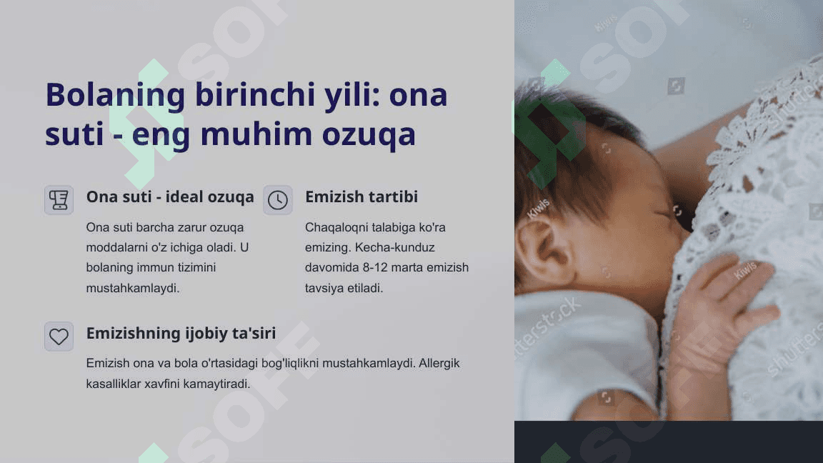 Yosh bolalarni ovqatlanish ratsioni va tabiiy ovqatlanish 3