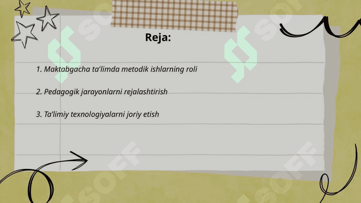 Maktabgacha ta'lim tashkiloti uslubchisini metodik ishlarga raxbarligi 2