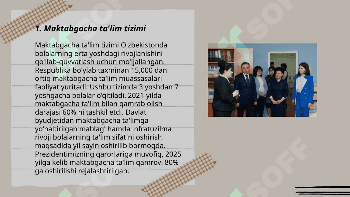 Maktabgacha ta'limni tashkiloti va ularni tashkil etish 3