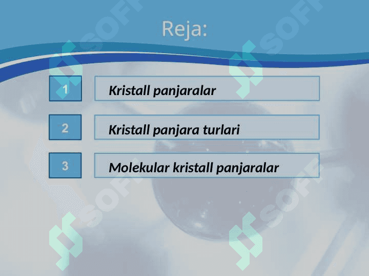 Kristal panjara turlari 2
