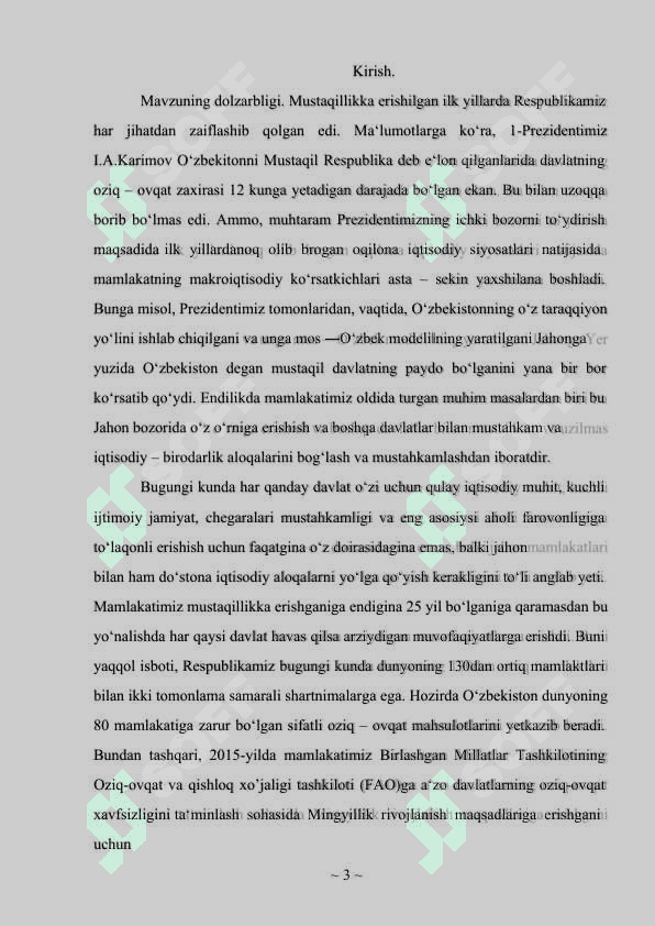 O’zbekistonda iqtisodiy islohotlarni amalga oshirishda tashqi iqtisodiy faoliyatni erkinlashtrishning ahamiyati 3