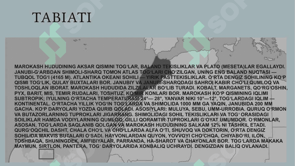 Marokash davlati iqtisodiyoti 6