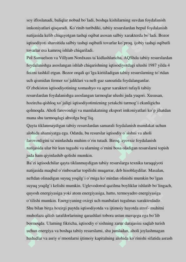 Ishlab chiqarish omillari va ishlab chiqarish omillarining chekli mahsuldorligini kamayish qonuni 8