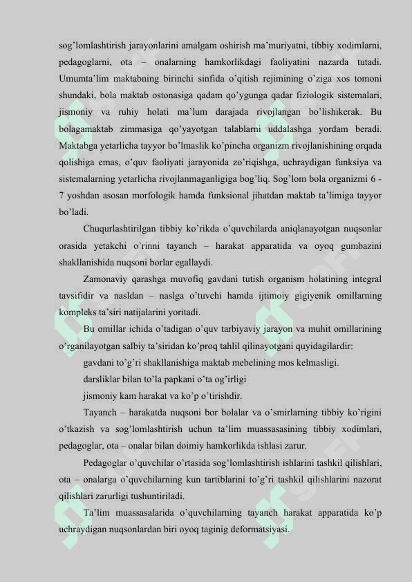 BOSHLANGICH SINF O’QUVCHILARIDA SOG’LOM TURMUSH TARZINI SHAKLLANTIRISH 7