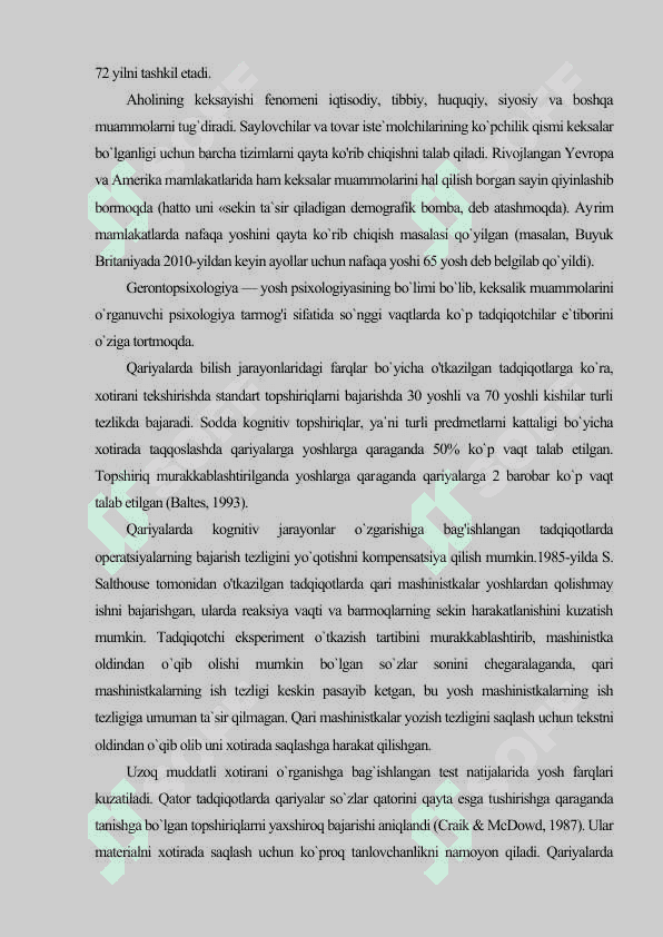 Keksayish va keksalik 4