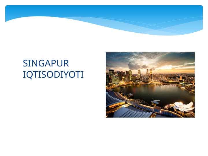 SINGAPUR IQTISODIYOTI