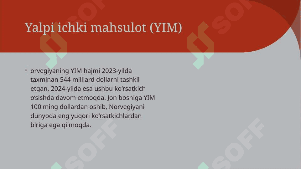 Norvegiya iqtisodiyoti va moliya tizimi 2