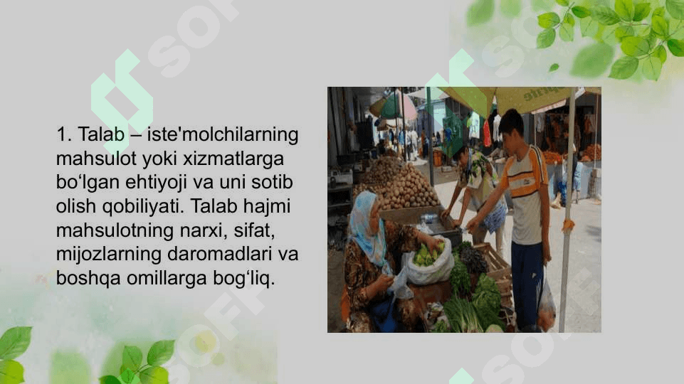 Bozor va uning tuzilishi 3