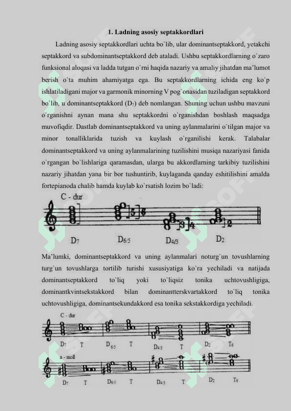Ladning asosiy septakkordlari 4