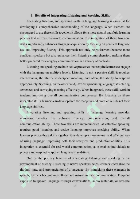 The importance of integrated skills in language learning 7