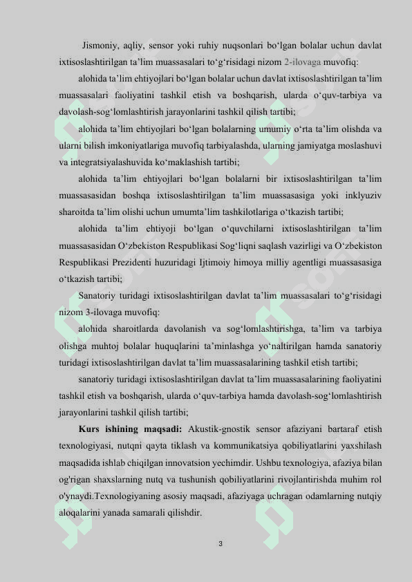Akustik-gnostik sensor afaziyani bartaraf etish texnologiyasi 3
