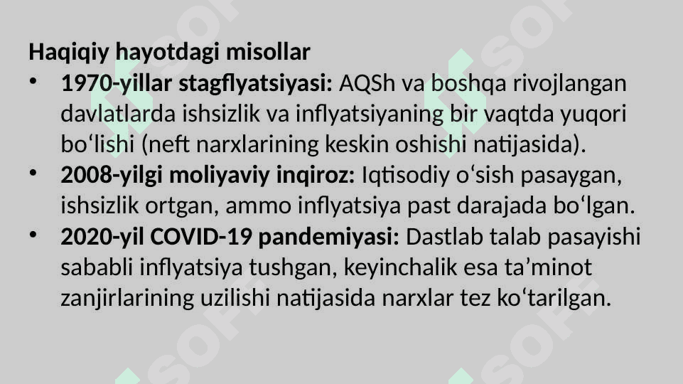 Ishsizlik va inflyatsiya o‘rtasidagi bog‘liqlik 4