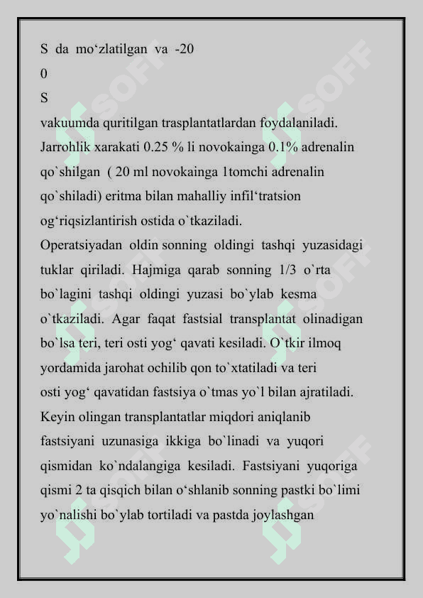 YUZ-JAG` SOHASIDAGI TO`QIMALARNI ERKIN KO`CHIRIB O`TKAZISH 7
