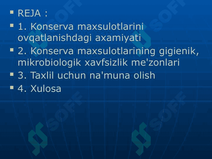 KONSERVA MAXSULOTLARI 3