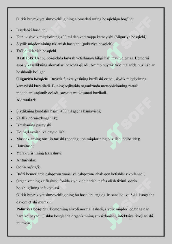 surunkali buyrak yetishmovchiligi 2