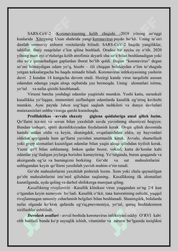 O'TA XAVFLI YUQUMLI KASALLIKLAR 3