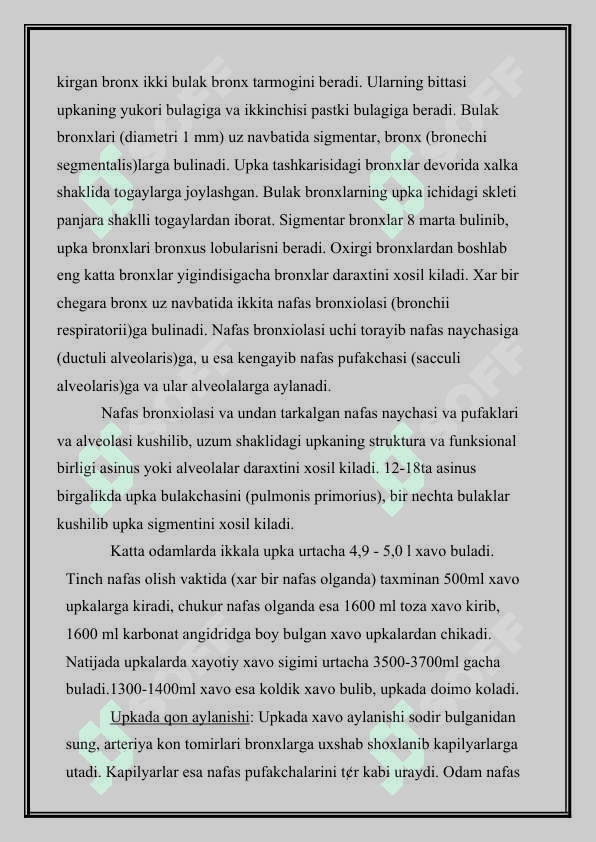 Nafas olish tizimi azolarining kasllikalari bo’yicha diagnozlar 2