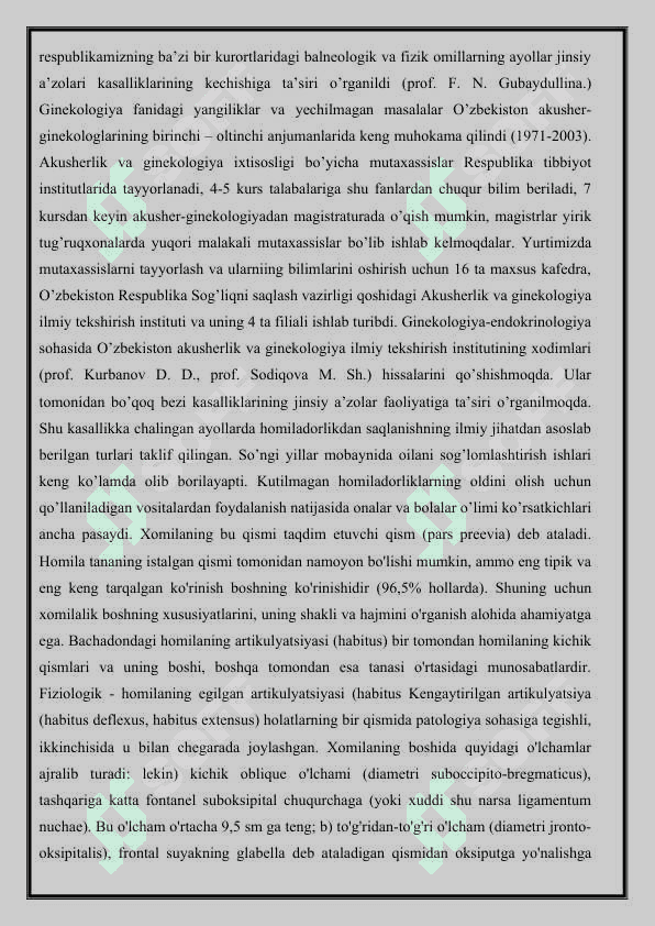 GINEKOLOGIYA BIOPSIYALAR TOG'RISIDA MALUMOTLAR TO’PLASH 3