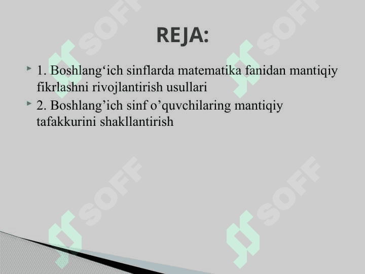 Boshlangʻich sinflarda matematika fanidan mantiqiy fikrlashni rivojlantirish usullari 2