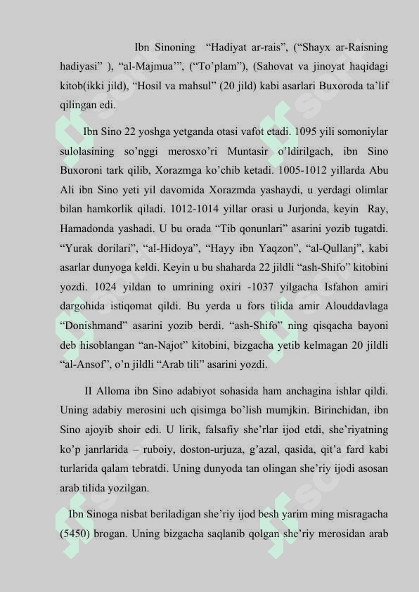 Abu Ali ibn Sino  hayoti va pedagogik qarashlari 5