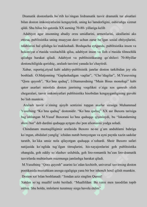 Bugungi adabiy jarajonlarda  dostonchilik muommosi 8