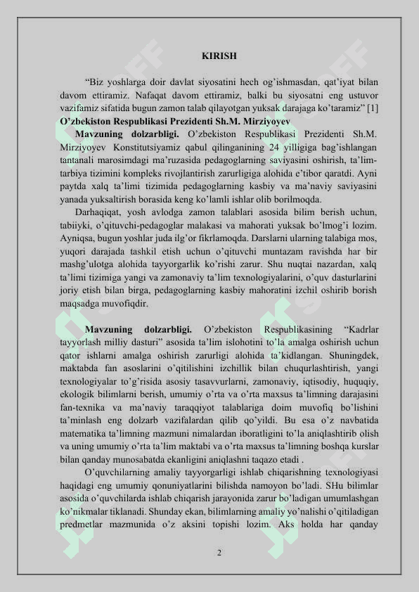 Dasturlash tillarini o’qitish metodikasi 2