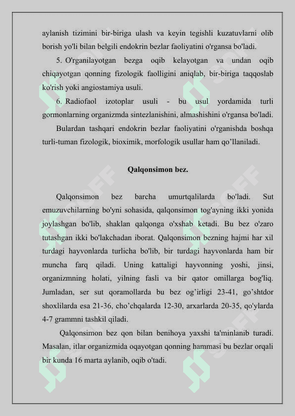 Ichki sekretsiya bezlari fiziologiyasiIchki sekretsiya bezlari fiziologiyasi 8
