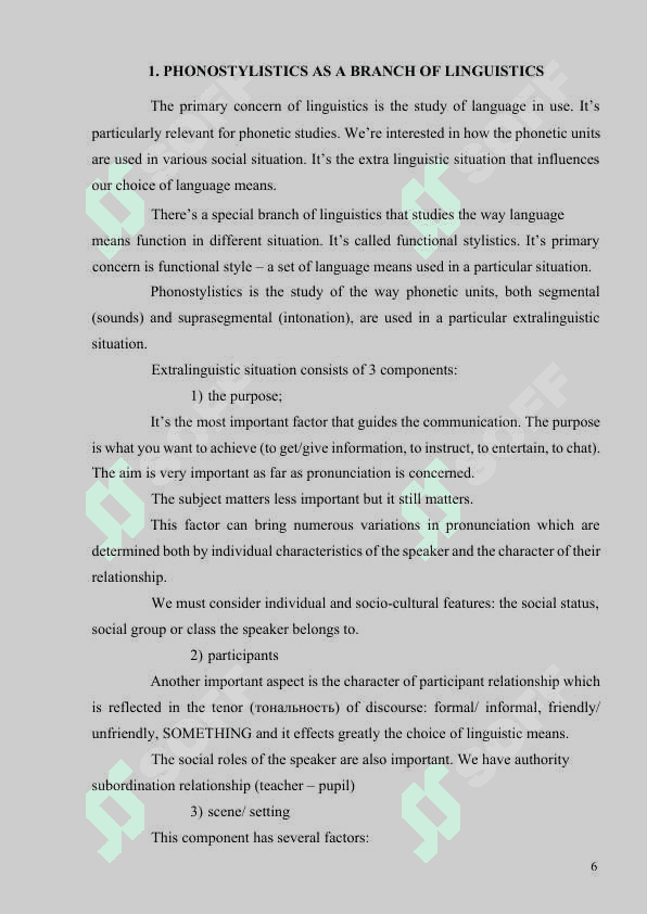 Stylistic modifications of speech soundsStylistic modifications of speech sounds 6