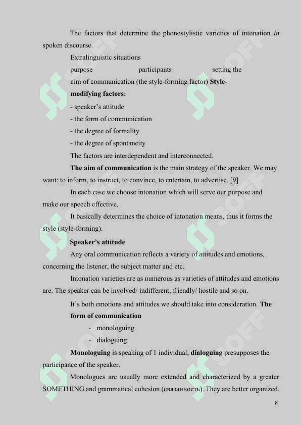 Stylistic modifications of speech soundsStylistic modifications of speech sounds 8