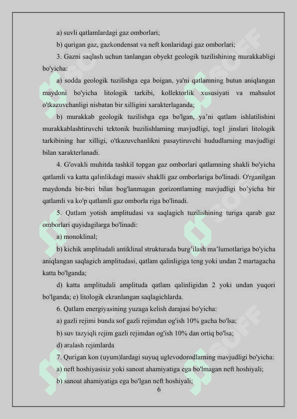 Yerosti gaz omborlarining asosiy xususiyatlari va tuzilishi 5