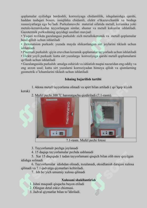 METALLARGA HIMOYA QOPLAMALARINI QO‘LLASH 2