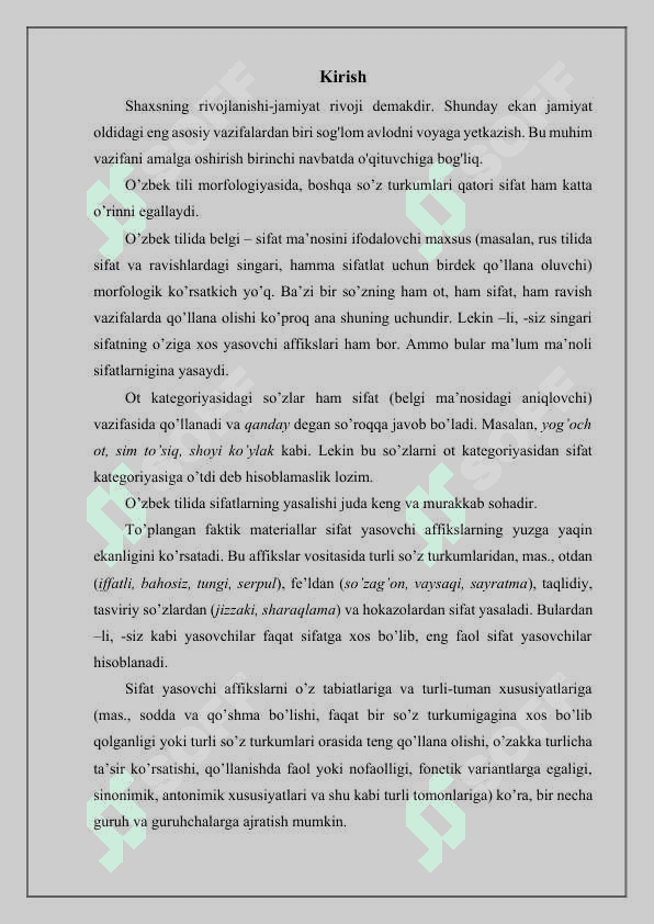 O’zbek tilida ruhiy holatni ifodalovchi sifatlar semantikasi 2