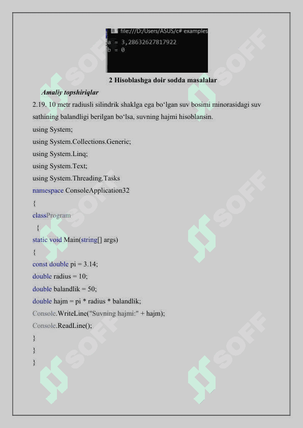Matematik ifodalarni hisoblash 3