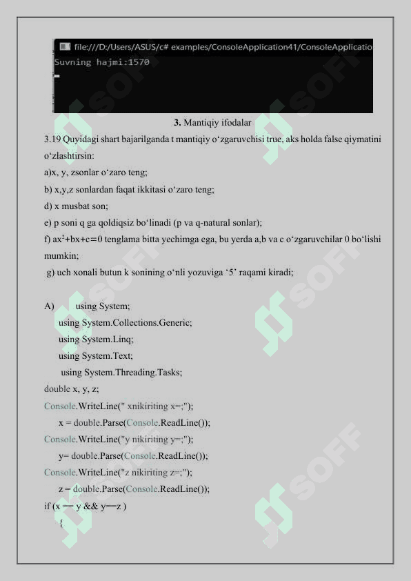 Matematik ifodalarni hisoblash 4
