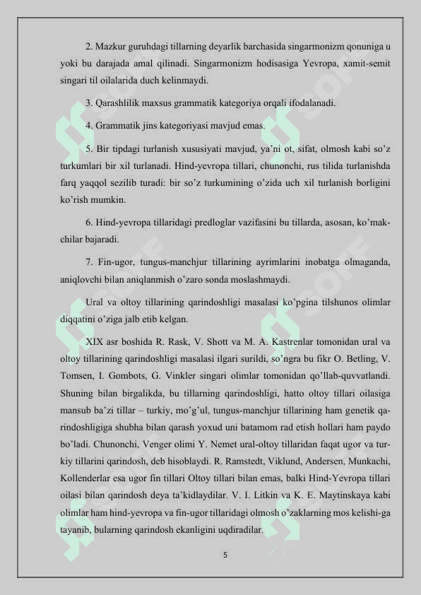 Turkiy tillar taraqqiyoti 5