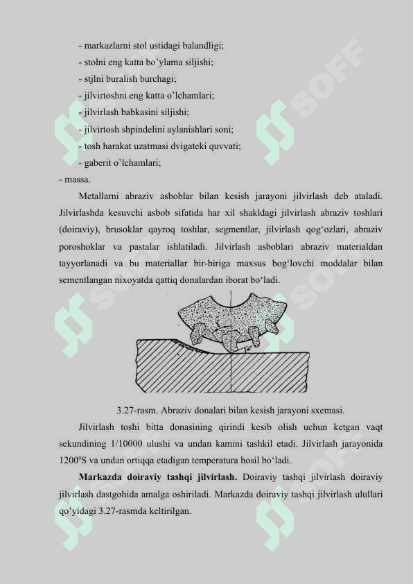 Metallografik namunalar uchun jilvirlash-sayqalash mashinasini ish  tartibini belgilash 6