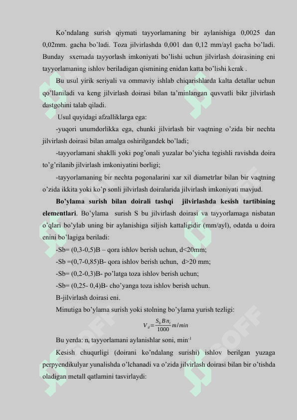 Metallografik namunalar uchun jilvirlash-sayqalash mashinasini ish  tartibini belgilash 8