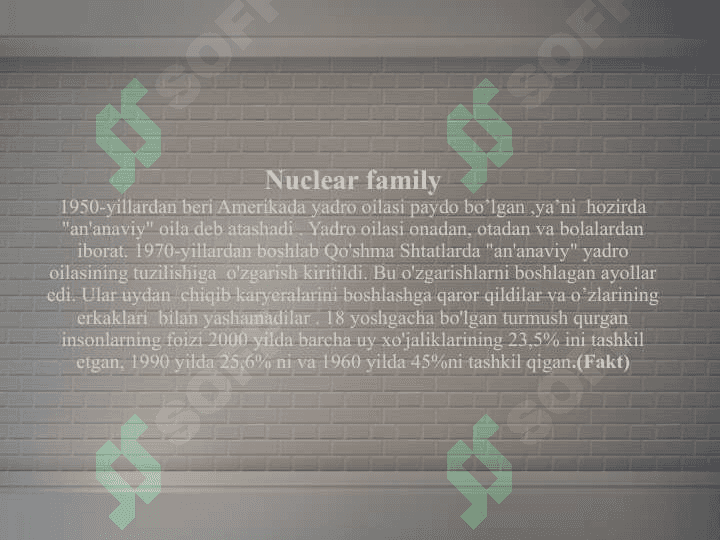 Amerikadagi oilaviy hayot haqida statistikalar 3