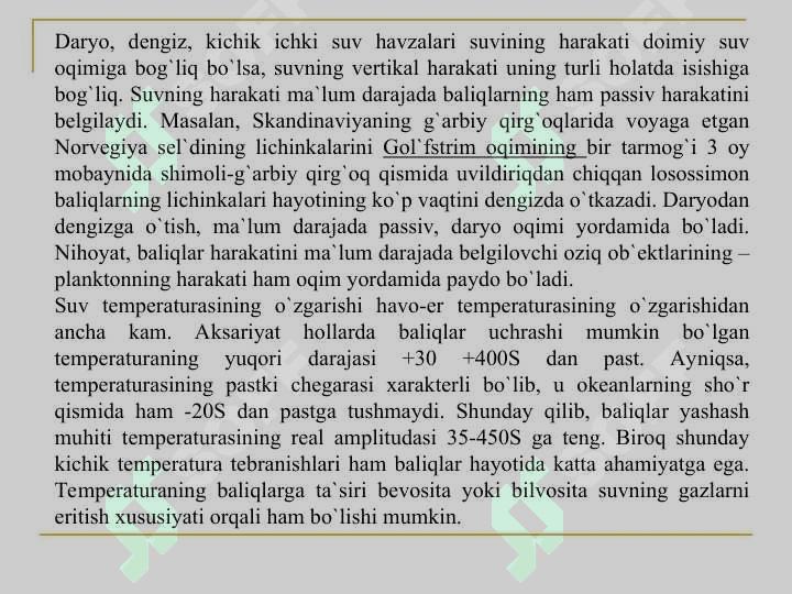 Baliqlar ekologiyasi 4