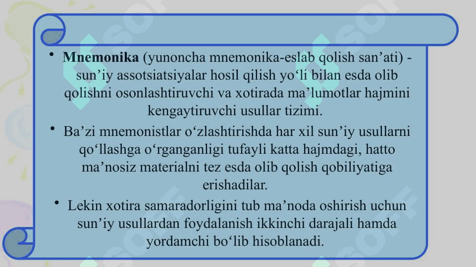 MNEMONIK BILIMLARNING INSON HAYOTIDAGI ROLI 4