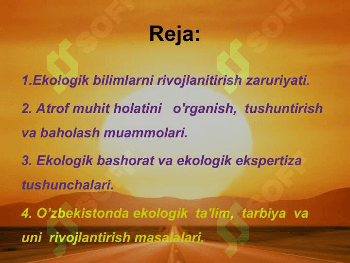Ekologik ta'lim va tarbiya 2 2