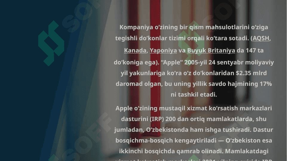 Apple kompaniyasi tarixi to'g'risida qisqacha ma’lumotv 5