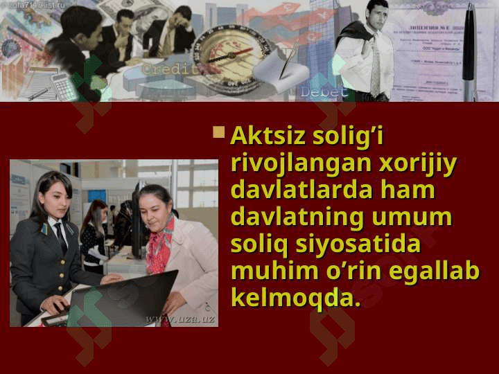 Aksiz solig'ining soliq tizimi va davlat byudjeti daromadlarida o`rni 3