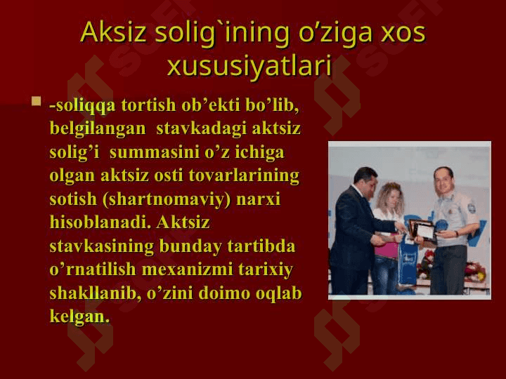 Aksiz solig'ining soliq tizimi va davlat byudjeti daromadlarida o`rni 4