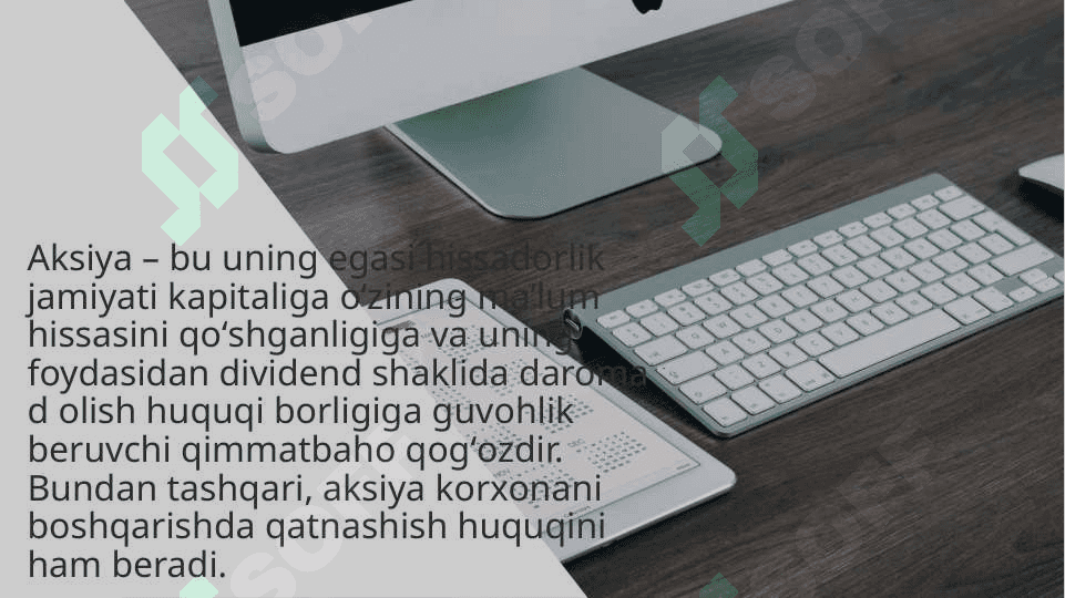 Aksiya va Obligatsiya bozori 2