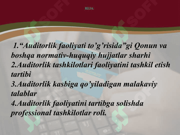 Asosiy va boshqa auditorlarning javobgarligi 2
