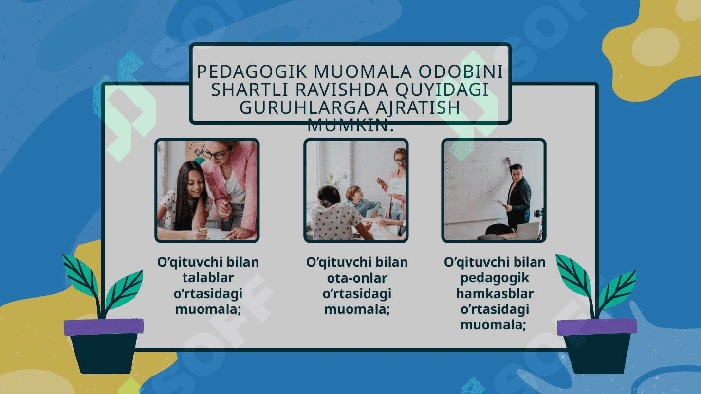 O‘QITUVCHI FAOLIYATIDA MUOMALA MADANIYATI VA PSIXOLOGIYASI 3