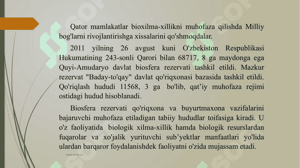 Alohida muhofaza qilinadigan hududlar 4