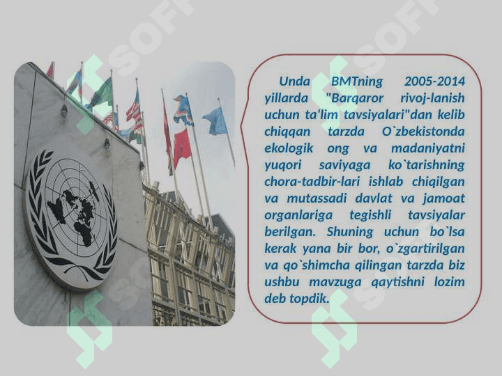 Atrof muhitni muhofaza qilish sohasida Davlat xisoboti 8